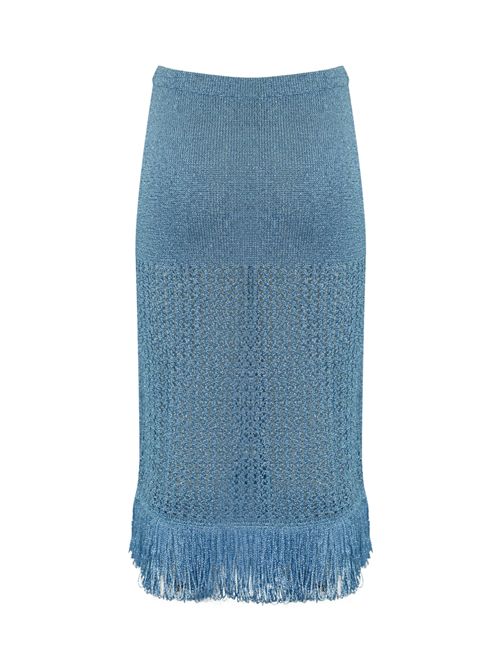 Gonna longuette in maglia lurex con frange NO SECRETS | 251NS253ANICE